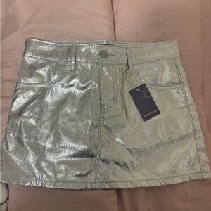 Glamorous Silver Mini Skirt